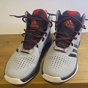 Adidas Kids Sneakers in Gray with Red Accents